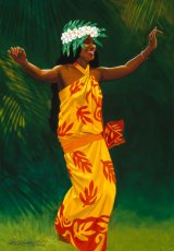 画像2: ジクレー版画 Hula Dancer (フラダンサー) by Herb Kane (2)