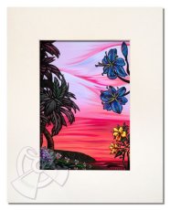 画像2: ハワイの絵画 Blue Orchid （11" x 14"） by Shannon O'Connell (2)