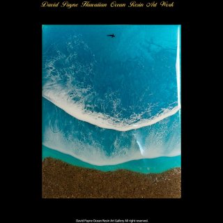 レジンアート　ハワイ　ハワイアン　アート　絵画 海レジン 海レジンアート アート ハワイ インテリア 絵画