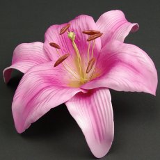 画像3: カサブランカ（ユリ）ピンク色造花ウレタンフォームフラワー花材 アウトレットSale (3)