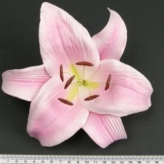 画像2: カサブランカ（ユリ）薄ピンク色造花ウレタンフォームフラワー花材 アウトレットSale (2)