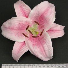 画像2: カサブランカ（ユリ）薄いピンク色造花ウレタンフォームフラワー花材 アウトレットSale (2)