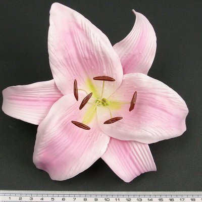 画像1: カサブランカ（ユリ）薄ピンク色造花ウレタンフォームフラワー花材 アウトレットSale