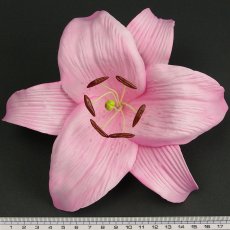 画像2: カサブランカ（ユリ）薄いピンク色造花ウレタンフォームフラワー花材 アウトレットSale (2)