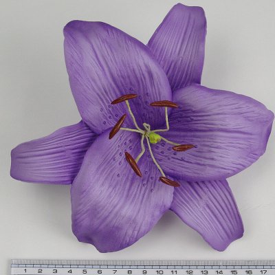 画像1: カサブランカ（ユリ）薄い紫色造花ウレタンフォームフラワー花材 アウトレットSale