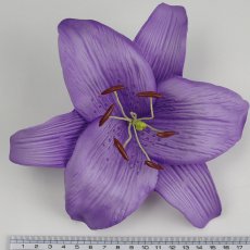 画像2: カサブランカ（ユリ）薄い紫色造花ウレタンフォームフラワー花材 アウトレットSale (2)