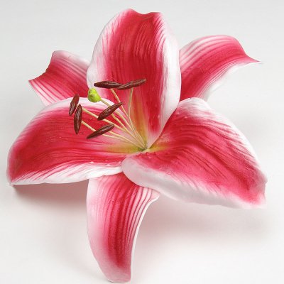 画像2: カサブランカ（ユリ）中心赤色造花ウレタンフォームフラワー花材 アウトレットSale