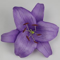 画像1: カサブランカ（ユリ）薄い紫色造花ウレタンフォームフラワー花材 アウトレットSale (1)