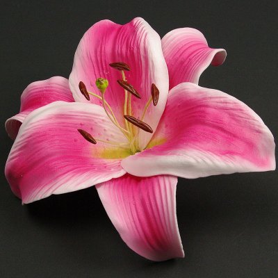 画像2: カサブランカ（ユリ）中心濃いピンク色造花ウレタンフォームフラワー花材 アウトレットSale