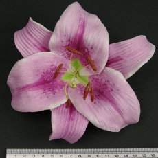 画像2: カサブランカ（ユリ）紫色造花ウレタンフォームフラワー花材 アウトレットSale (2)
