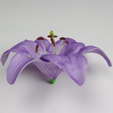 画像3: カサブランカ（ユリ）薄い紫色造花ウレタンフォームフラワー花材 アウトレットSale (3)