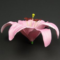 画像3: カサブランカ（ユリ）薄いピンク色造花ウレタンフォームフラワー花材 アウトレットSale (3)