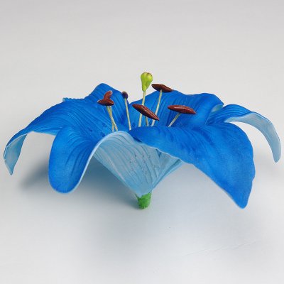 画像2: カサブランカ（ユリ）濃青色造花ウレタンフォームフラワー花材 アウトレットSale