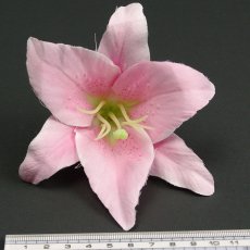 画像2: リリー（百合）ピンク色造花シルクフラワー花材 アウトレットSale (2)