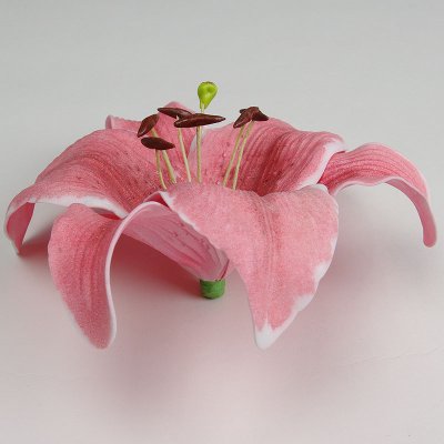 画像2: カサブランカ（ユリ）ピンク色造花ウレタンフォームフラワー花材 アウトレットSale