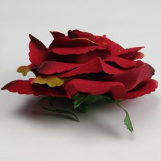 画像3: ローズ（バラ）赤色【シルクフラワー素材】造花花材フラワー アウトレットSale (3)