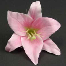 画像1: リリー（百合）ピンク色造花シルクフラワー花材 アウトレットSale (1)