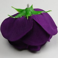 画像4: ローズ（バラ）紫色【べロア風素材】造花花材フラワー アウトレットSale (4)