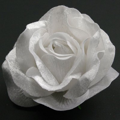 画像2: ローズ（バラ）純白色【べロア風素材】造花花材フラワー アウトレットSale