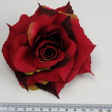 画像2: ローズ（バラ）赤色【シルクフラワー素材】造花花材フラワー アウトレットSale (2)
