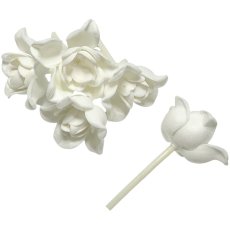 画像1: ピカケ パーツ 花材 ジャスミン 造花 白 5個1セット (1)