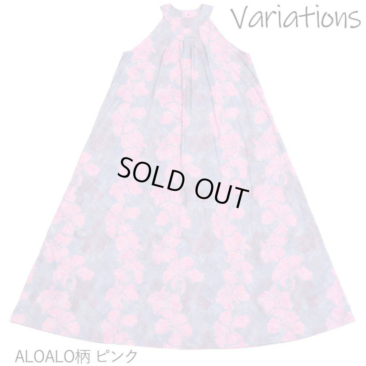 画像10: フラダンス ワンピース リゾート フラドレス ステージ衣装 ラウンドネック ロングドレス ポケット付き  フリーサイズ 2024年 (10)