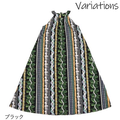 画像3: フラダンス 舞台衣装 ラウンドネック ロングドレス ポケット付き レイスタンド柄