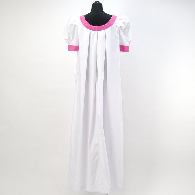 画像2: プリンセス・カイウラニ・ファッション・ムームー【トーチジンジャー/白×ピンク】Sale