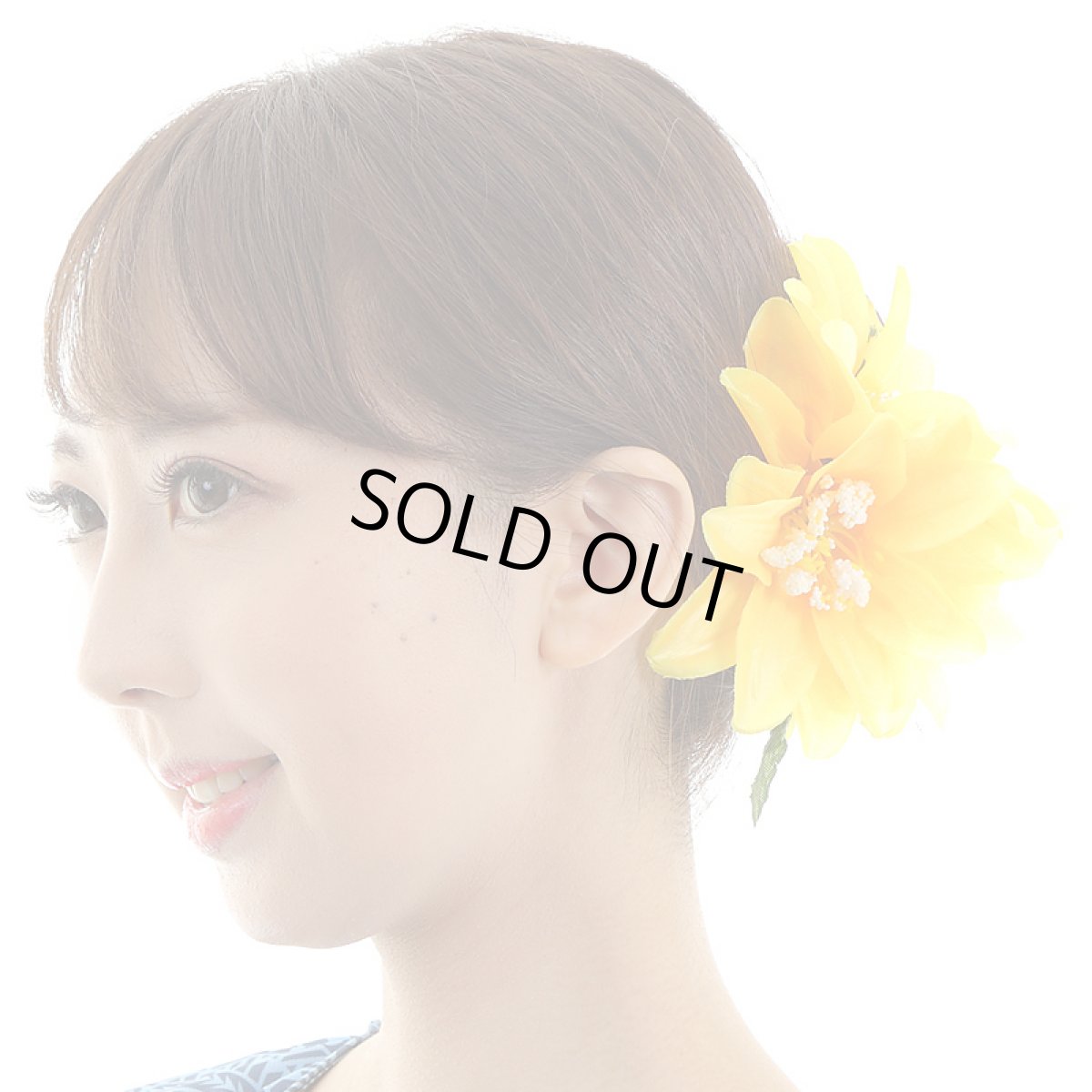 画像2: フラダンス 舞台衣装 スモールダリア ヘアクリップ (2)