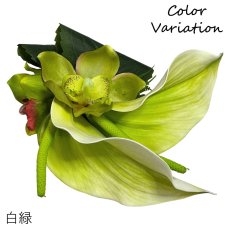 画像6: 受注生産品 フラダンス衣装 アンスリウム ヘアクリップ (6)