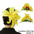 フラダンス用造花ヘアクリップの通販 カサブランカ ヘアクリップ 黄色