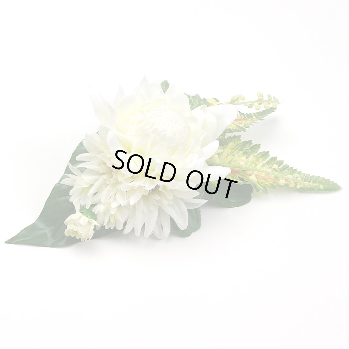 画像3: トーチジンジャー  ヘアクリップ 白 シルクフラワー素材 ハワイアン 髪飾り (3)