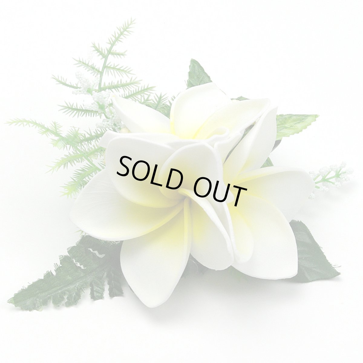 画像3: 3プルメリア＆リーフ ヘアクリップ (3)