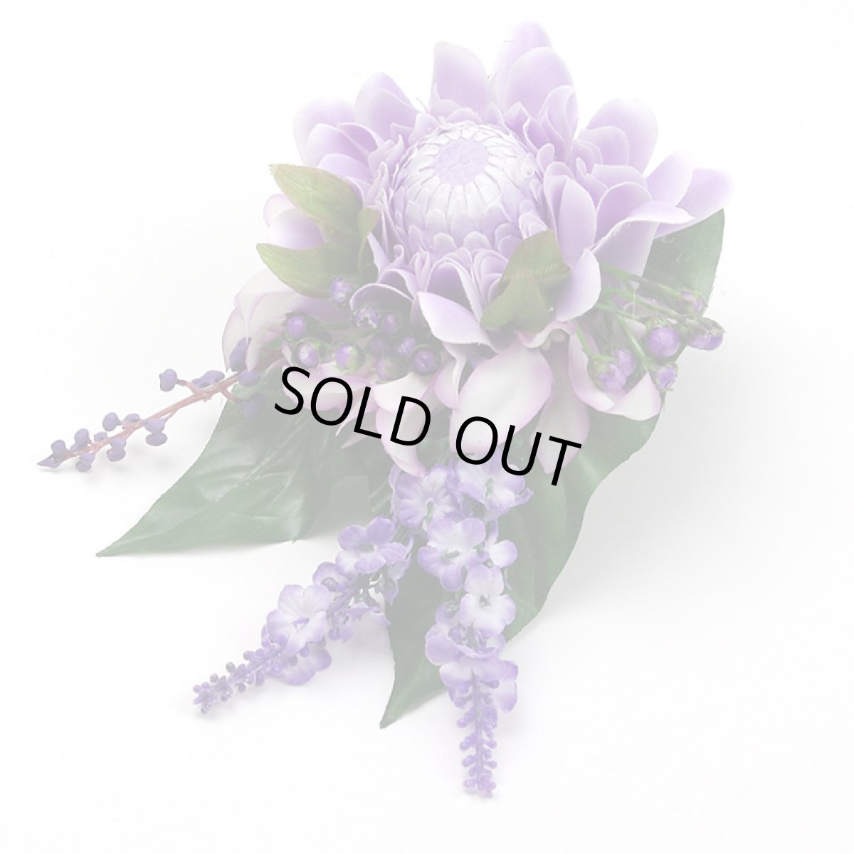 画像3: トーチジンジャー ヘアクリップ 紫 フラダンス 舞台衣装 髪飾り (3)