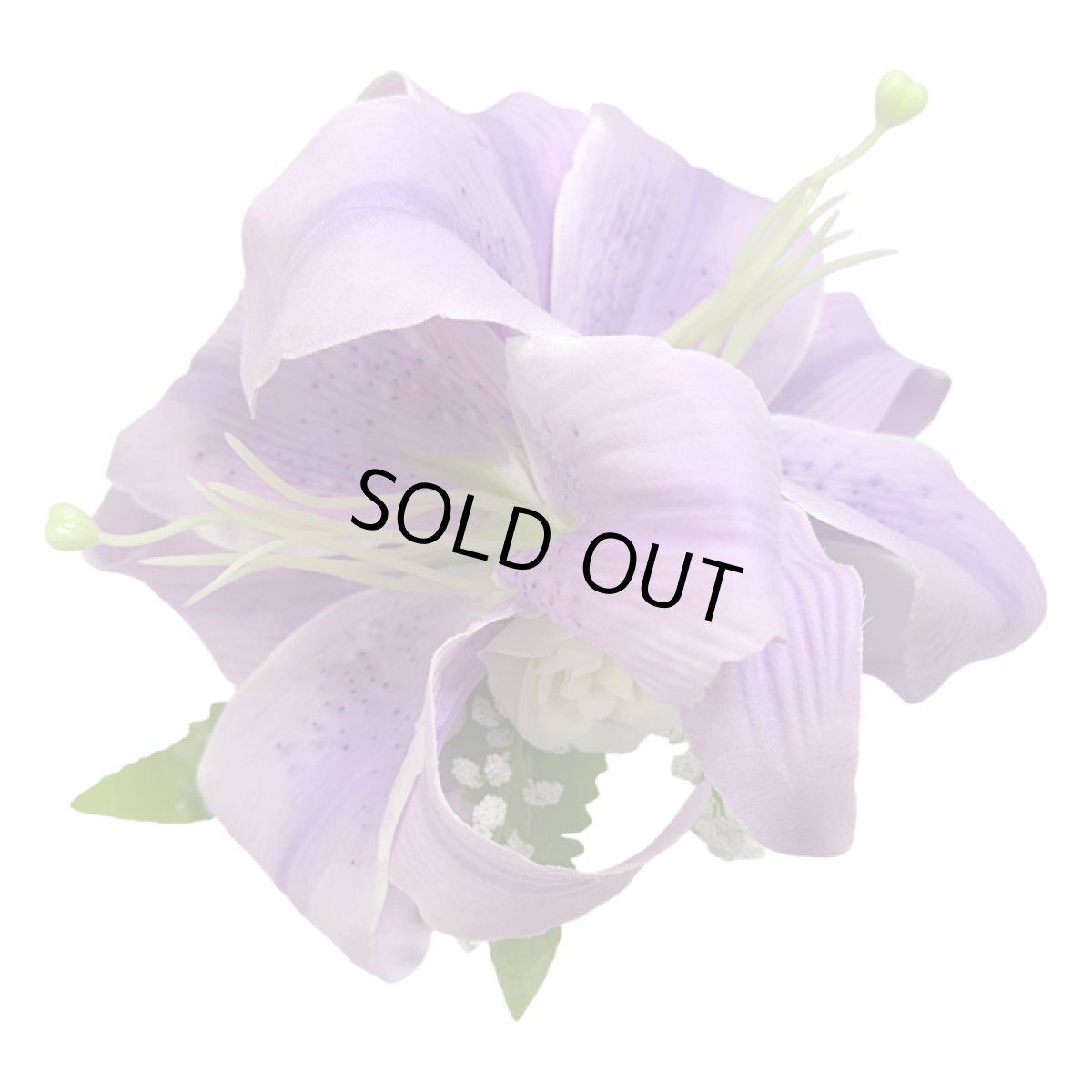 画像7: カサブランカ ヘアクリップ ラベンダー シルクフラワー素材 (7)