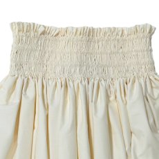 画像3: フラ レッスン スカート 無地パウ ソリッドカラー シングル パウ 4ヤード 4本ゴム 丈72cm きなり (3)