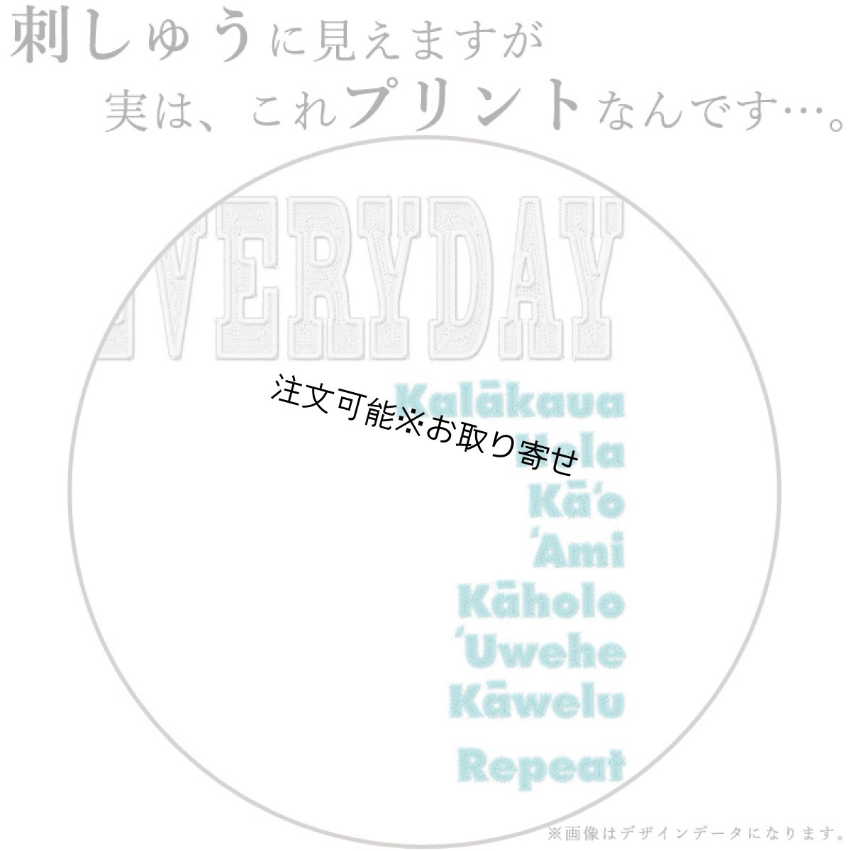 画像13: 受注生産品 好きなプリントを好きなTシャツに！ プリントカスタム プリントデザイン フラエブリデイ 刺しゅう風 柄 (13)