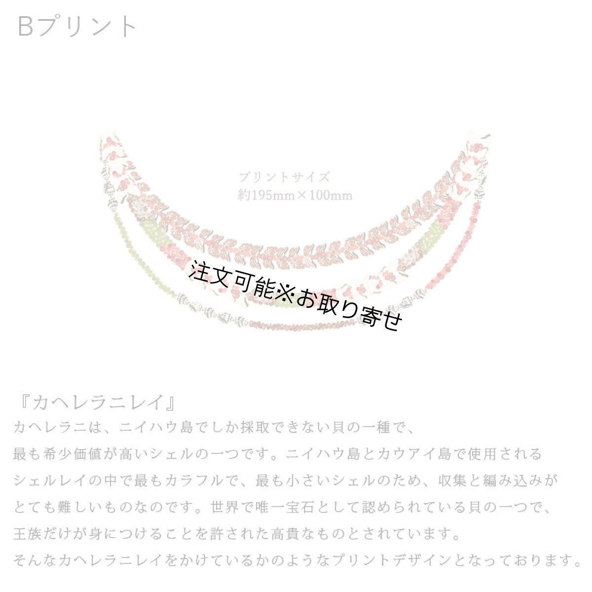 画像7: 受注生産品 好きなプリントを好きなTシャツに！ プリントカスタム プリントデザイン カヘレラニ柄 (7)