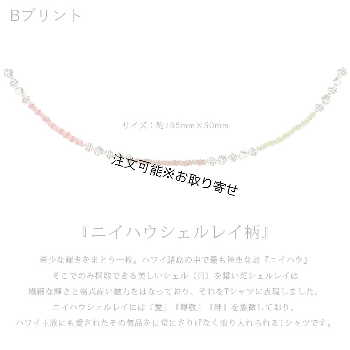 画像7: 受注生産品 好きなプリントを好きなTシャツに！ プリントカスタム プリントデザイン ニイハウシェルレイ柄 (7)