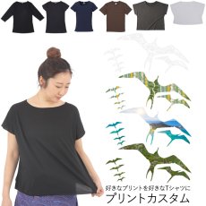 画像1: 受注生産品 好きなプリントを好きなTシャツに！ プリントカスタム プリントデザイン イヴァ柄 (1)