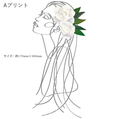 画像2: 受注生産品 好きなプリントを好きなTシャツに！ プリントカスタム プリントデザイン ウィスパーオブガーデニア柄