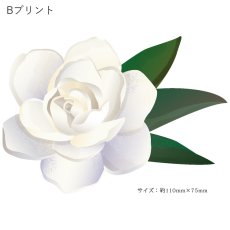 画像7: 受注生産品 好きなプリントを好きなTシャツに！ プリントカスタム プリントデザイン ウィスパーオブガーデニア柄 (7)