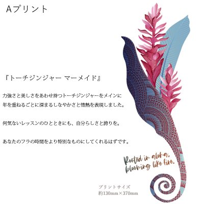 画像2: 受注生産品 好きなプリントを好きなTシャツに！ プリントカスタム プリントデザイン トーチジンジャーマーメイド柄