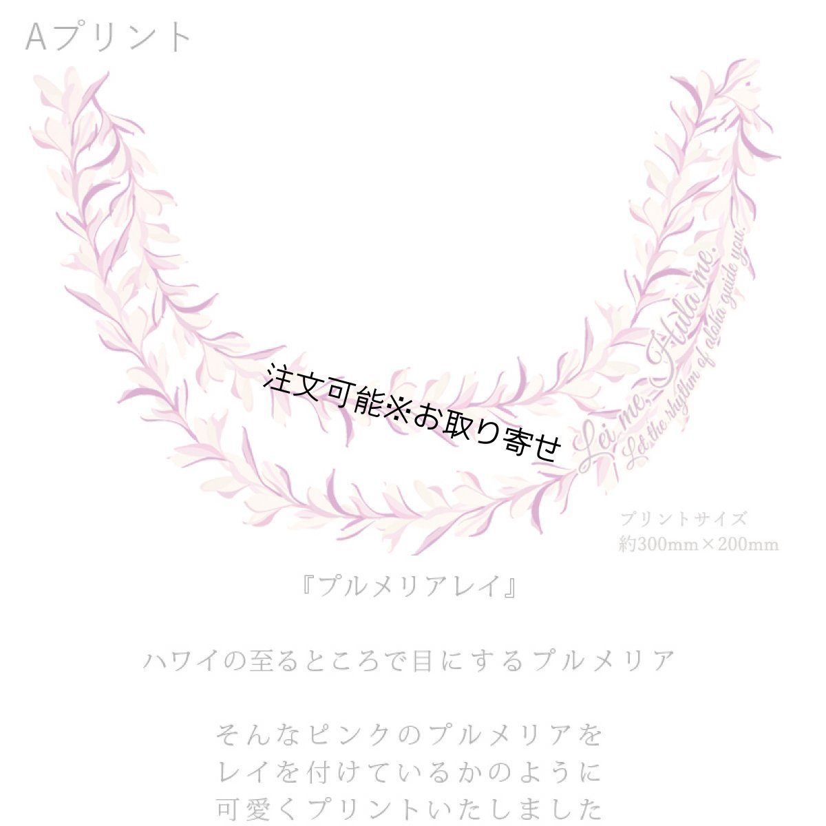 画像6: 受注生産品 好きなプリントを好きなTシャツに！ プリントカスタム プリントデザイン プルメリアレイ柄 (6)