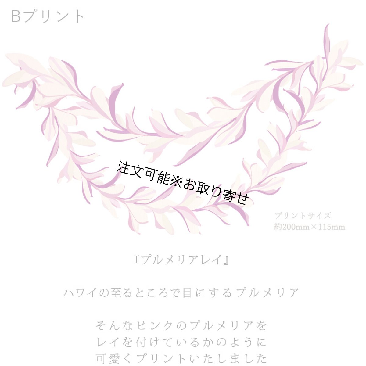 画像7: 受注生産品 好きなプリントを好きなTシャツに！ プリントカスタム プリントデザイン プルメリアレイ柄 (7)