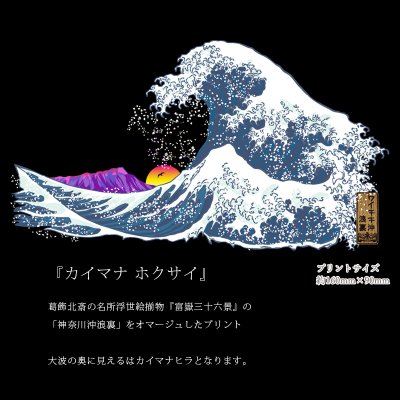 画像2: 受注生産品 好きなプリントを好きなTシャツに! プリントカスタム プリントデザイン カイマナホクサイ