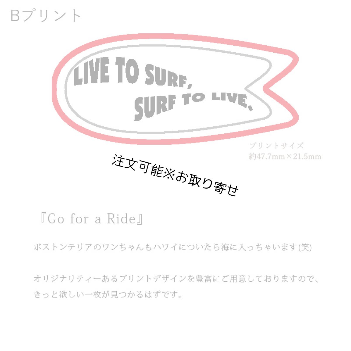 画像7: 受注生産品 好きなプリントを好きなTシャツに！ プリントカスタム プリントデザイン Go for a ride柄 (7)