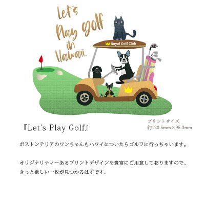 画像2: 受注生産品 好きなプリントを好きなTシャツに！ プリントカスタム プリントデザイン Let's play golf柄