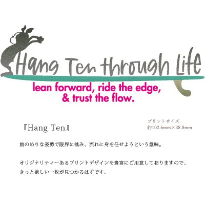 画像2: 受注生産品 好きなプリントを好きなTシャツに！ プリントカスタム プリントデザイン HangTen柄