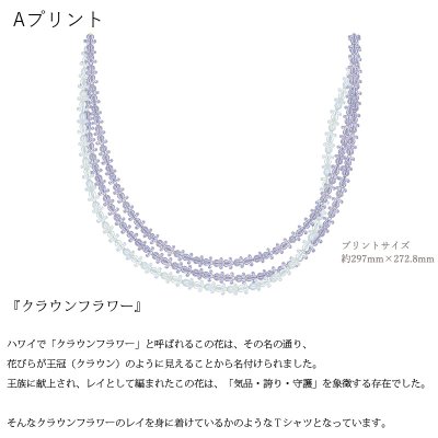 画像1: 受注生産品 好きなプリントを好きなTシャツに！ プリントカスタム プリントデザイン クラウンフラワーレイ